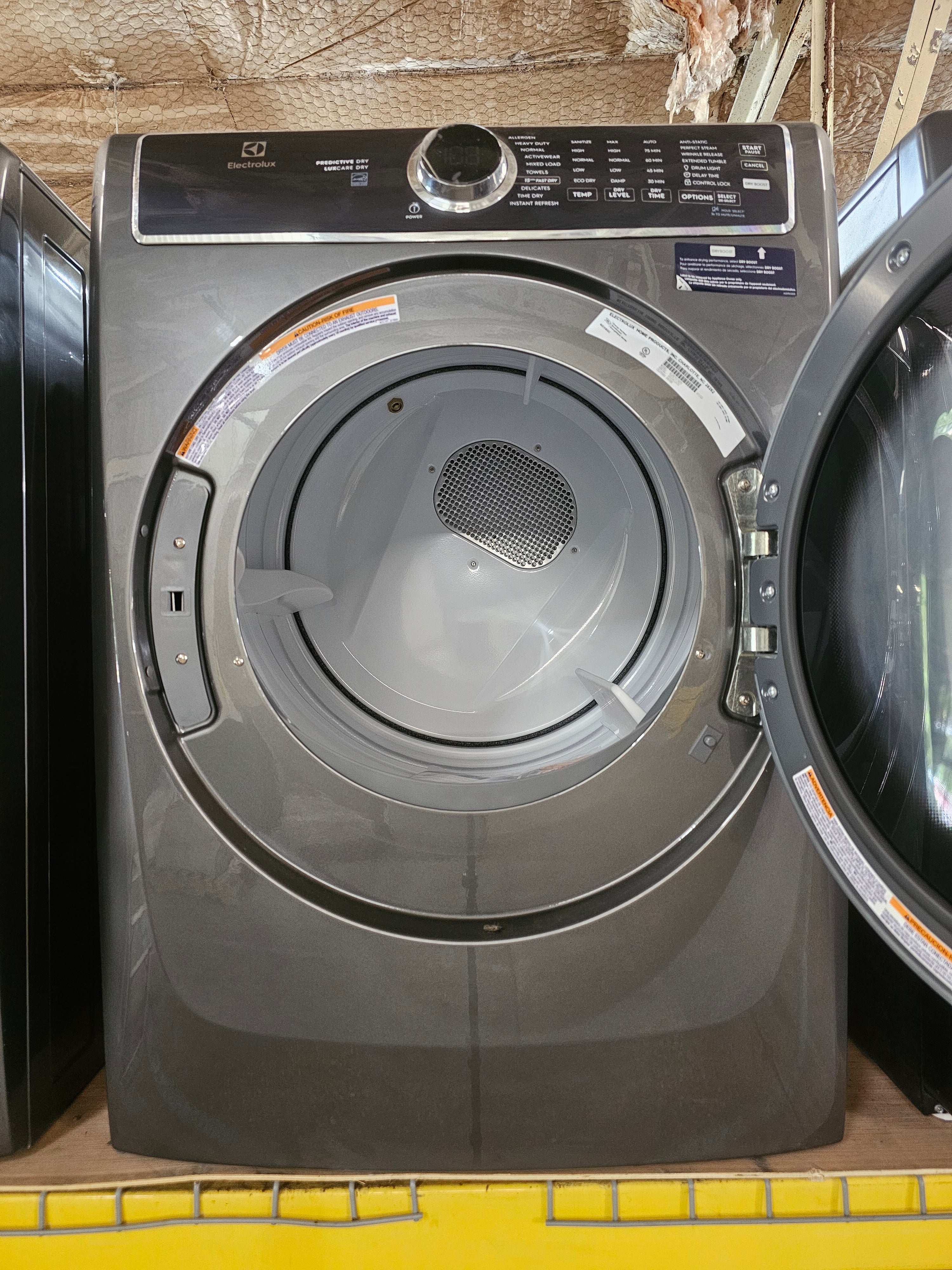 Electrolux 8.0 Cu. Ft. Electric Dryer with Steam and LuxCare Dry System - Titanium